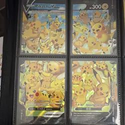 Pokemon TCG Pikachu V-UNION Set Holo English V-UNION Rule 4 Card Lot - Image 1
