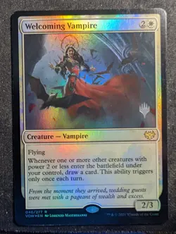 Welcoming Vampire - Foil Promo Packs - Innistrad: Crimson Vow (MTG) - Image 1