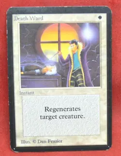Mono White Instant Alpha Block Death Ward 1993 Magic: The Gathering 7445 - Image 1