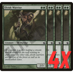 MTG Elvish Warrior (Morningtide) 120/150 (NEAR MINT) (4X) - Image 1