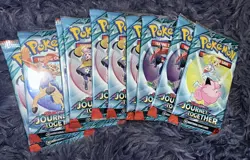 10x Pokemon Journey Together Booster Packs Lot Of 10 FACTORY SEALED 100 Cards - Image 1