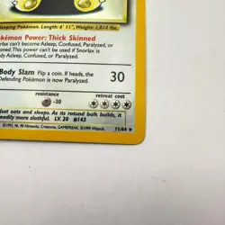 Pokemon Snorlax Jungle 11/64 Holo Rare EN Unlimited NO SYMBOL Error Vtg - Image 2