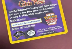 Pokemon 1999 Black Star Promo Insert Catch Mew First Movie Wizards of the Coast - Image 4