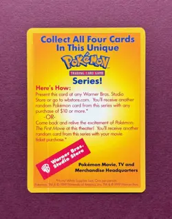 Pokemon 1999 Black Star Promo Insert Catch Mew First Movie Wizards of the Coast - Image 5