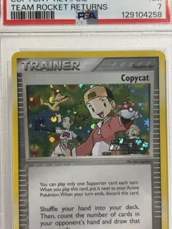 PSA 7 - Copycat Reverse Foil Stamped (#83, 2004 Pokemon EX Team Rocket Returns) - Image 4