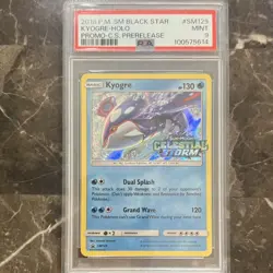Pokemon 2018 Kyogre Holo Promo SM Black Star Prerelease SM129 PSA 9 - Image 1