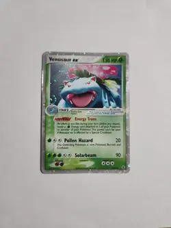 Venusaur ex 112/112 Holo Rare EX Fire Red & Leaf Green Pokemon Card - Image 1
