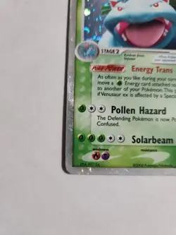 Venusaur ex 112/112 Holo Rare EX Fire Red & Leaf Green Pokemon Card - Image 3
