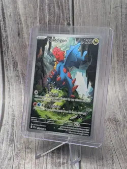 Pokemon Druddigon 151/086 Illustration Rare SV11W White Flare NM - Image 1