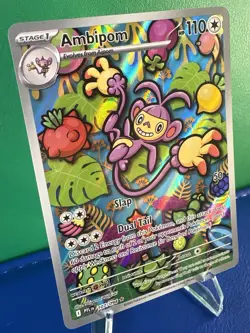 Pokemon TCG Ambipom 107/094 Phantasmal Flames Illustration Rare - Near Mint - Image 2