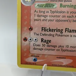 The Pokemon Company Typhlosion 034 Promo Holo 2006 Stage 2 DMG - Image 2