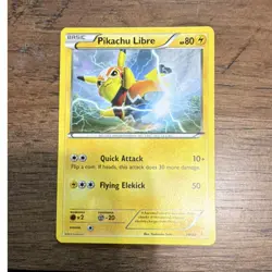 Pokemon Pikachu Libre XY Trainer Kit 14/30 Basic Regular 80 HP Quick Attack - Image 1