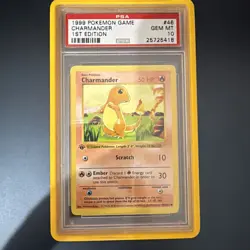 Pokemon Charmander Base Set Shadowless 1st Edition #46 PSA 10 Gem Mint - Image 1