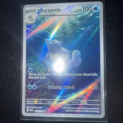 Pokemon Wartortle 171/165 Sv: Scarlet & Violet 151 IR Illustration Rare - Image 1