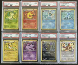 2013 Pokemon Black Star B&W Promo Sylveon Collection Set PSA 8 & 7 - Image 1