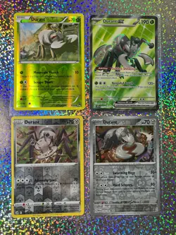 Pokemon TCG: Full Art 215/191 Durant ex; BREAKpoint Reverse Holo 9/122 Durant - Image 1