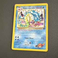 Pokemon Misty's Gyarados 13/132 Gym Challenge Holo Rare 100 HP English 2000 TCG - Image 1