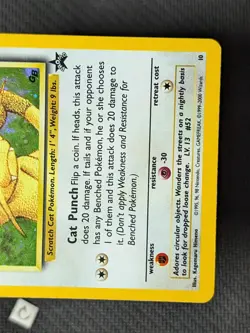 Meowth 10 - WOTC Black Star Promo Holo Pokemon TCG NM - Image 5