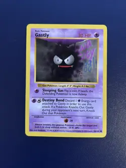 Gastly - Shadowless - Pokemon Base Set 50/102 - LP - Image 1