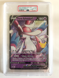 2021 Pokemon SWSH Promo Celebrations #134 Dark Sylveon V Jumbo PSA 10 - Image 1