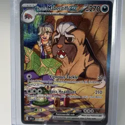 Pokemon Arven's Mabosstiff EX 235/182 Special Illustration Rare Destined Rivals - Image 1