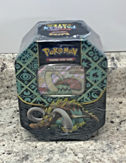 Pokemon TCG Scarlet & Violet Paldean Fates Great Tusk EX Tin Factory Sealed - Image 1