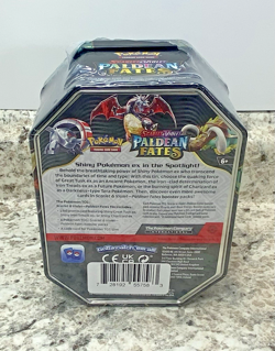 Pokemon TCG Scarlet & Violet Paldean Fates Great Tusk EX Tin Factory Sealed - Image 3