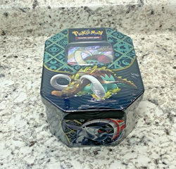 Pokemon TCG Scarlet & Violet Paldean Fates Great Tusk EX Tin Factory Sealed - Image 5