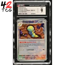 CGC Mint 9 Dudunsparce Poke Ball 080/131 Pokemon Prismatic Evolutions PRE EN - Image 1