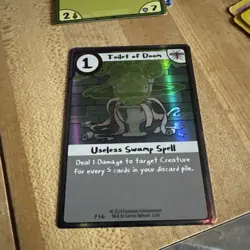 2014 Adventure Time: Card Wars Expansion Sets Toilet of Doom Holo - Image 1