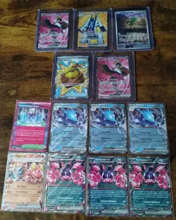 Pokemon English 13 Card Lot EX ACE SPEC Full Art Fezandipiti Kingdra promo SFA - Image 1
