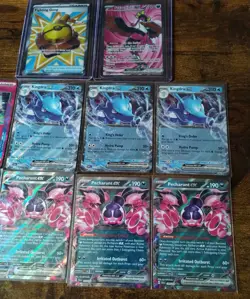Pokemon English 13 Card Lot EX ACE SPEC Full Art Fezandipiti Kingdra promo SFA - Image 5