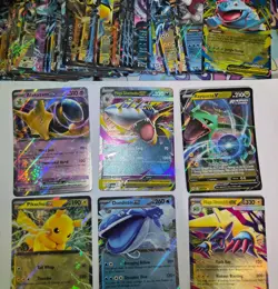 100 Pokemon Cards Bulk Lot - Guaranteed 1 EX/V/IR + 20 Holos / Reverse Holos - Image 1