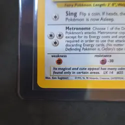 Pokemon Clefairy 005/102 Base Set Holo Rare 40 HP English TCG Ken Sugimori Card - Image 3