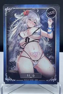 Goddess story Waifu SSR -008 card Anime Art Holo foil - Image 1