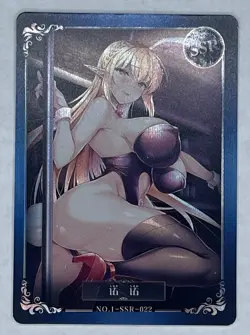Goddess story Waifu SSR -022 card Anime Art Holo foil - Image 1
