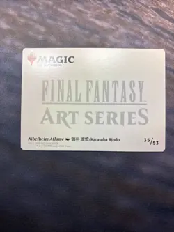 Nibelheim Aflame Art Card (Gold-Stamped Signature) Art Series: Final Fantasy... - Image 3