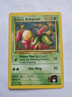 Mix Of 4 Erikas Gym Heroes Pokemon Cards Non Holo LP/NM - Image 3
