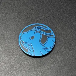 Blue Dragonite Coin 2025 Pokemon TCG S-Chinese Scarlet Violet Official Nintendo - Image 1