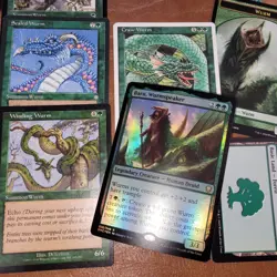 MAGIC COMMANDER DECK MTG FUN - Tribal WURMS WORMS WYRMS Green Day General Baru - Image 1