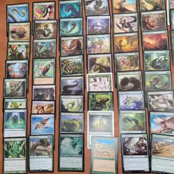 MAGIC COMMANDER DECK MTG FUN - Tribal WURMS WORMS WYRMS Green Day General Baru - Image 3