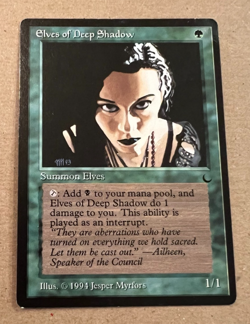 Elves of Deep Shadow - The Dark - MTG - Magic the Gathering - Image 1