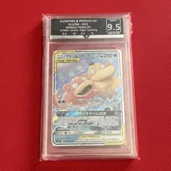 Pokemon Japanese Slowpoke & Psyduck GX 011/094 Miracle Twins Get Graded 9.5 - Image 1