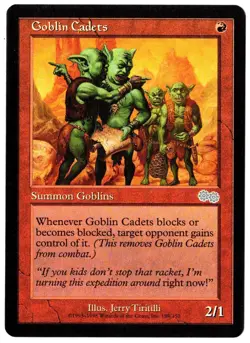 Goblin Cadets - 1998 Urza's Saga MTG Red Uncommon Creature NP - Image 1