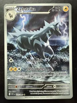 Zebstrika 115/086 Illustration Rare SV: White Flare Pokemon (NM) - Image 1
