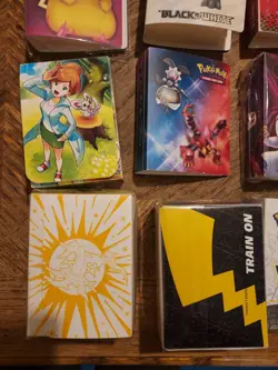 Pokemon TCG Mini Portfolio Binder Lot Of 16, 2 Deck Boxes and 2 Tin Lunchboxs - Image 2