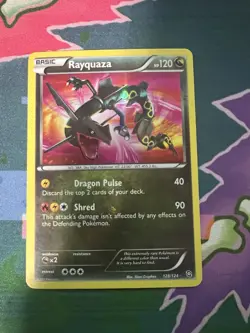 Rayquaza Secret Rare 128/124 Holo Dragons Exalted Pokemon TCG Card - Image 1