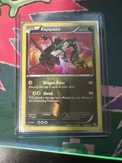 Rayquaza Secret Rare 128/124 Holo Dragons Exalted Pokemon TCG Card - Image 3