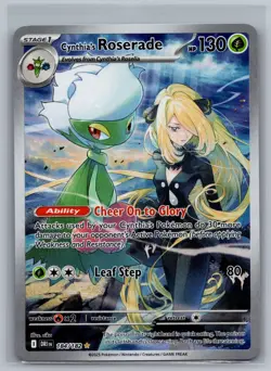 Cynthia's Roserade 184/182 Illustration Rare Destined Rivals Pokemon NM/M - Image 1