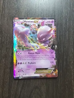 Pokemon Mewtwo EX Ultra Rare XY Breakthrough 61/162 NM Condition - Image 1